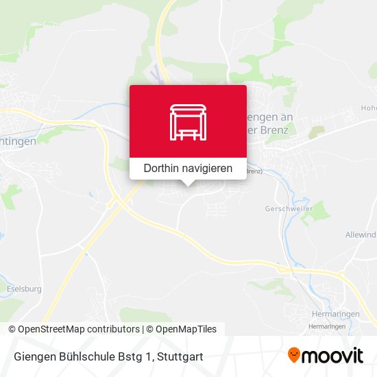 Giengen Bühlschule Bstg 1 Karte