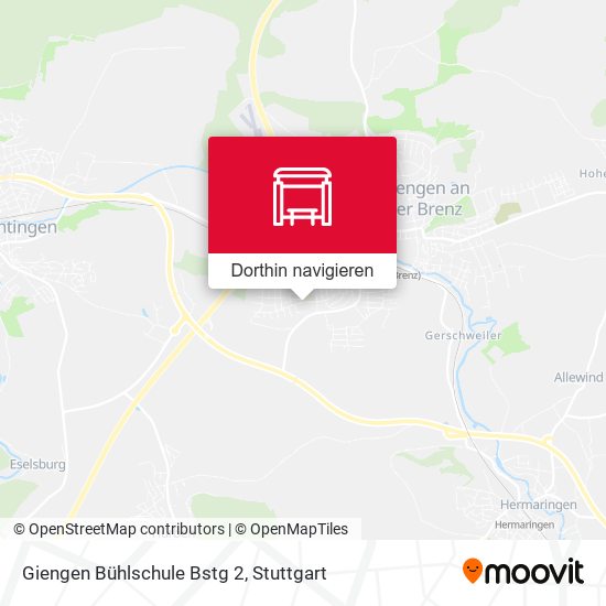 Giengen Bühlschule Bstg 2 Karte