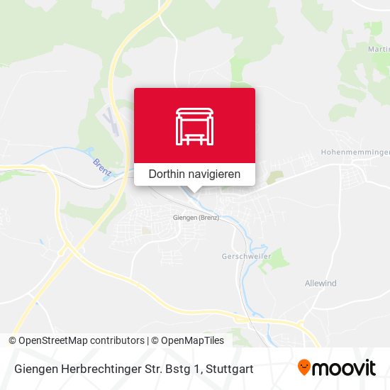 Giengen Herbrechtinger Str. Bstg 1 Karte