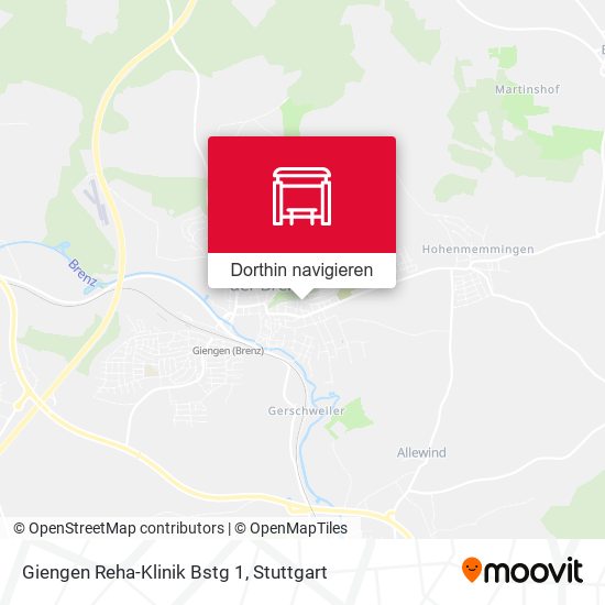 Giengen Reha-Klinik Bstg 1 Karte