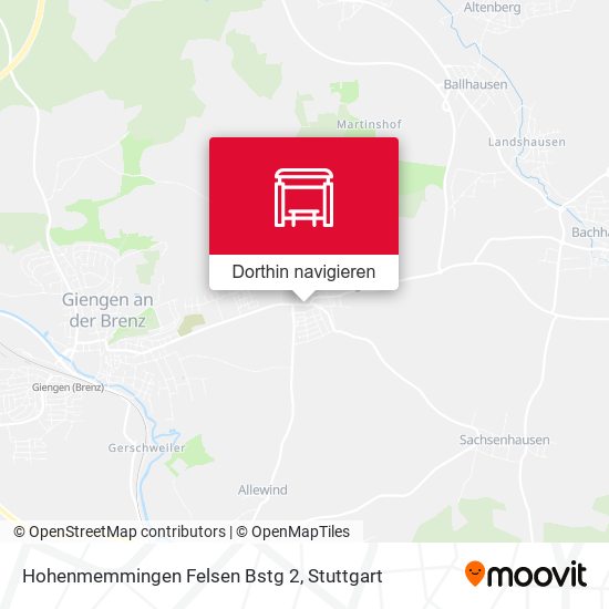 Hohenmemmingen Felsen Bstg 2 Karte