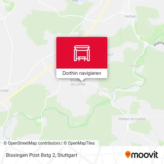 Bissingen Post Bstg 2 Karte