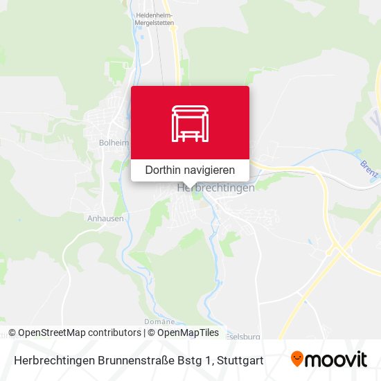 Herbrechtingen Brunnenstraße Bstg 1 Karte