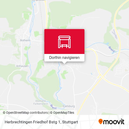 Herbrechtingen Friedhof Bstg 1 Karte