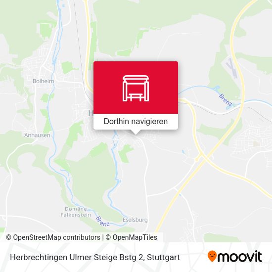 Herbrechtingen Ulmer Steige Bstg 2 Karte