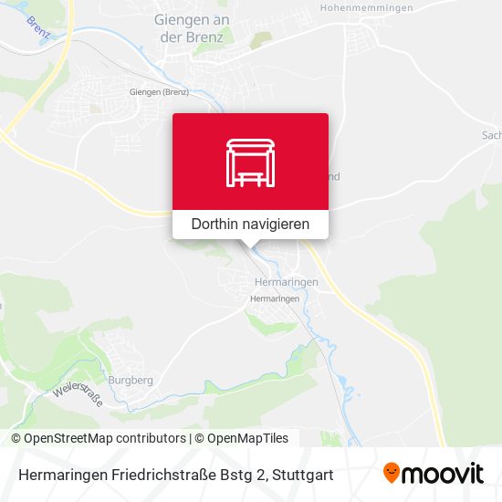 Hermaringen Friedrichstraße Bstg 2 Karte