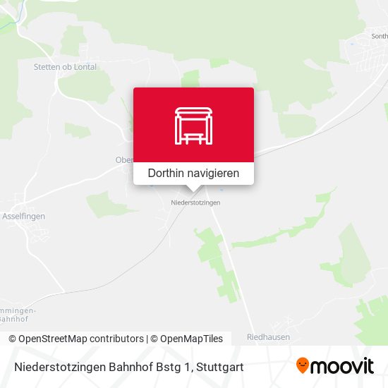 Niederstotzingen Bahnhof Bstg 1 Karte