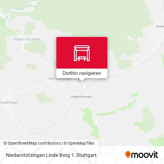 Niederstotzingen Linde Bstg 1 Karte