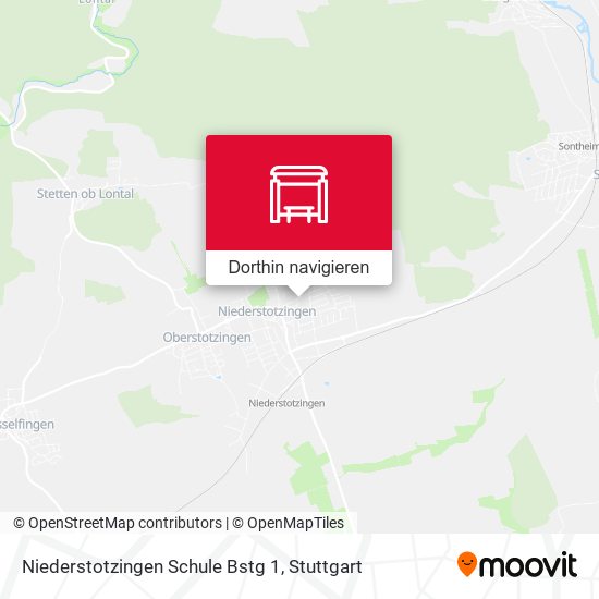 Niederstotzingen Schule Bstg 1 Karte