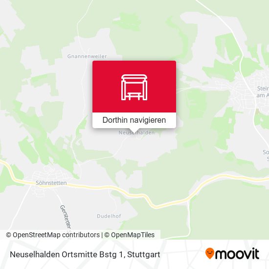 Neuselhalden Ortsmitte Bstg 1 Karte