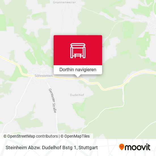 Steinheim Abzw. Dudelhof Bstg 1 Karte