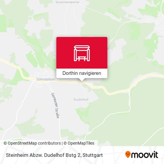 Steinheim Abzw. Dudelhof Bstg 2 Karte