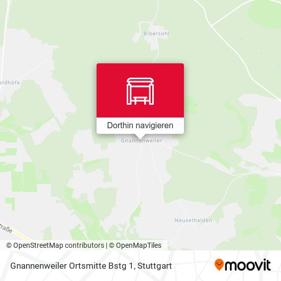 Gnannenweiler Ortsmitte Bstg 1 Karte