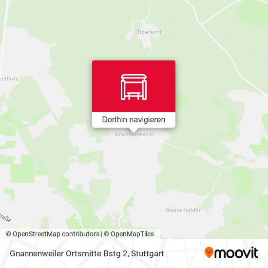 Gnannenweiler Ortsmitte Bstg 2 Karte