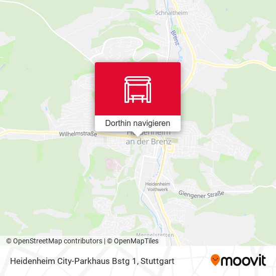 Heidenheim City-Parkhaus Bstg 1 Karte