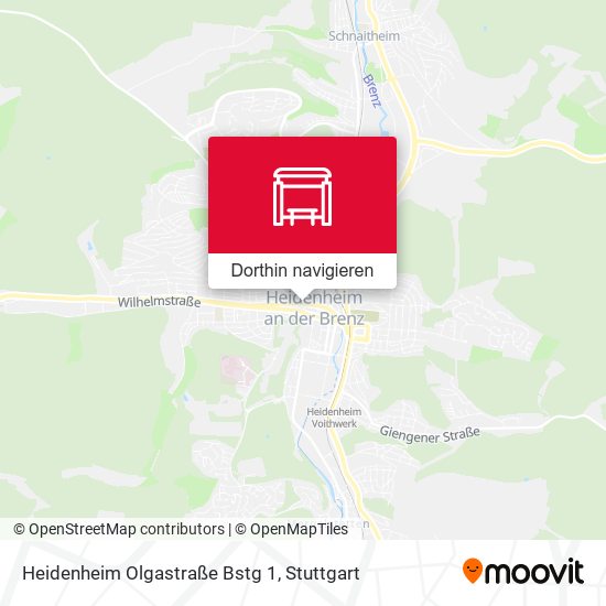 Heidenheim Olgastraße Bstg 1 Karte