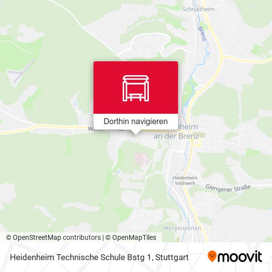 Heidenheim Technische Schule Bstg 1 Karte