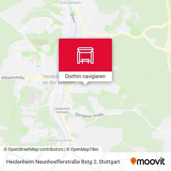 Heidenheim Neunhoefferstraße Bstg 2 Karte