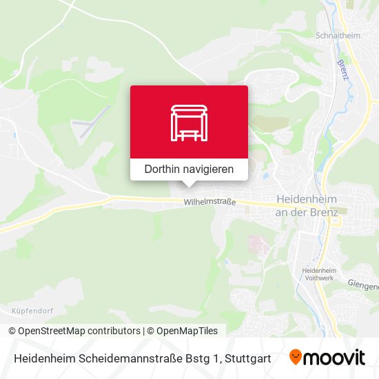 Heidenheim Scheidemannstraße Bstg 1 Karte