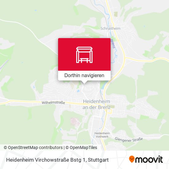 Heidenheim Virchowstraße Bstg 1 Karte