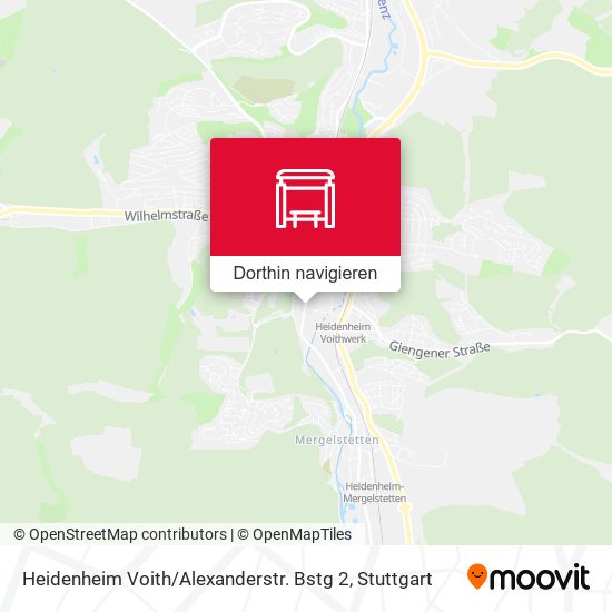 Heidenheim Voith / Alexanderstr. Bstg 2 Karte