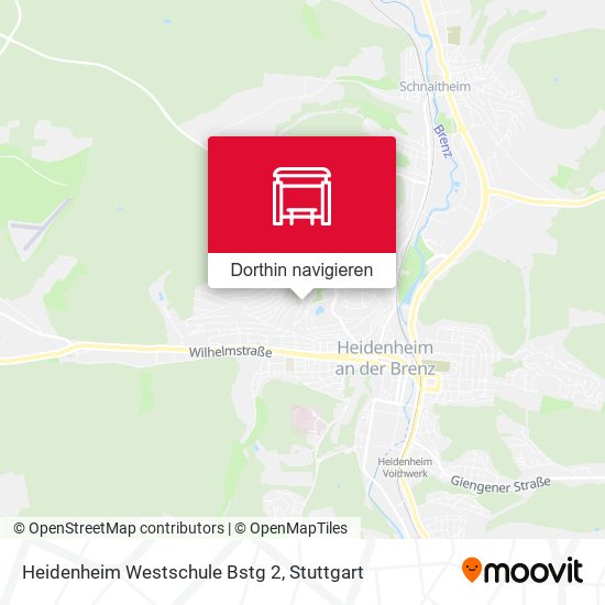Heidenheim Westschule Bstg 2 Karte