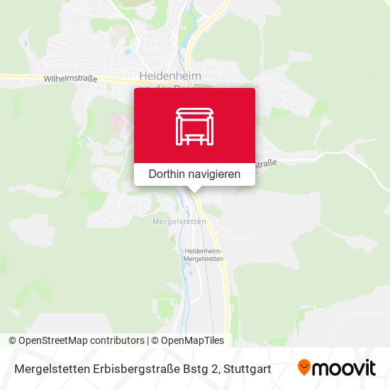 Mergelstetten Erbisbergstraße Bstg 2 Karte