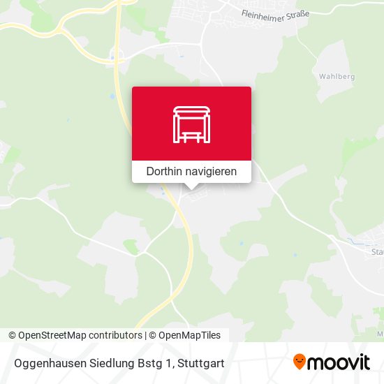 Oggenhausen Siedlung Bstg 1 Karte