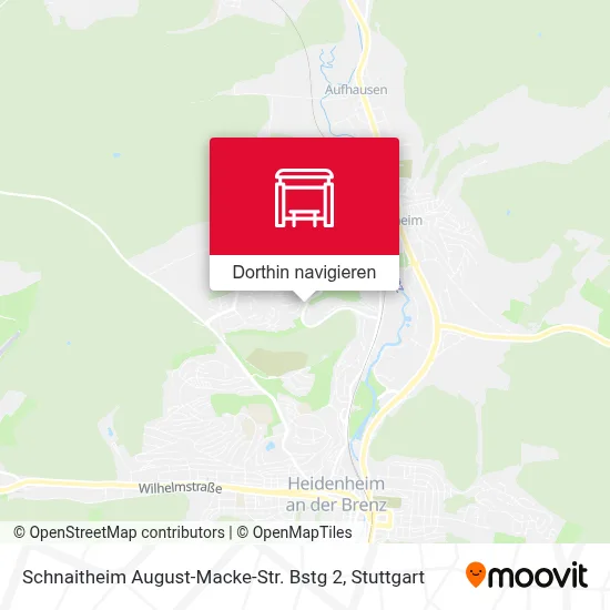 Schnaitheim August-Macke-Str. Bstg 2 Karte