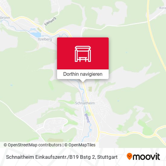 Schnaitheim Einkaufszentr. / B19 Bstg 2 Karte