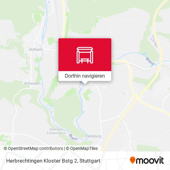 Herbrechtingen Kloster Bstg 2 Karte