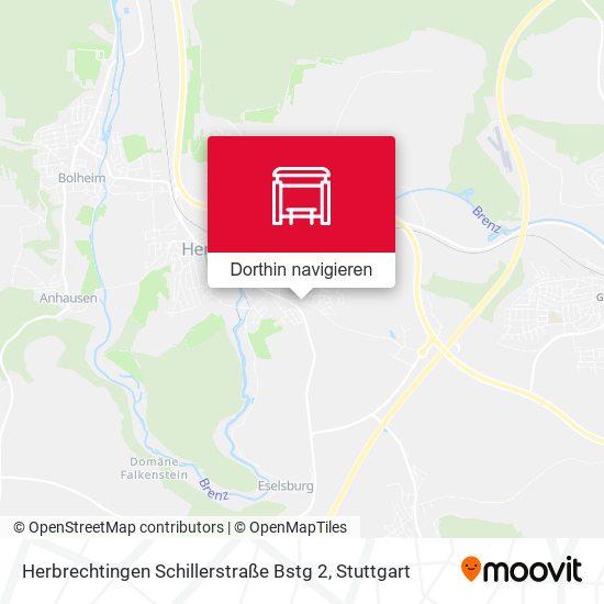 Herbrechtingen Schillerstraße Bstg 2 Karte