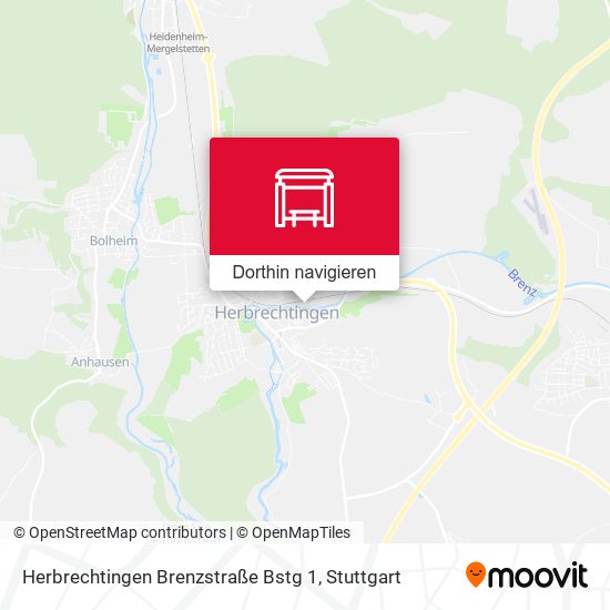 Herbrechtingen Brenzstraße Bstg 1 Karte