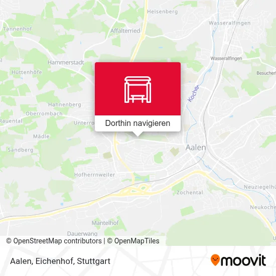 Aalen, Eichenhof Karte