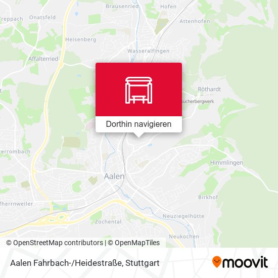 Aalen Fahrbach-/Heidestraße Karte