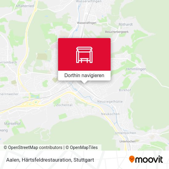 Aalen, Härtsfeldrestauration Karte