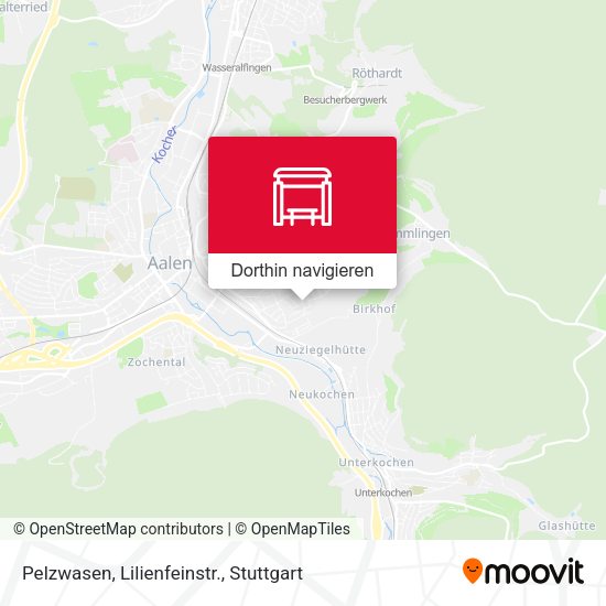 Pelzwasen, Lilienfeinstr. Karte