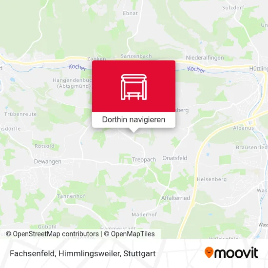 Fachsenfeld, Himmlingsweiler Karte