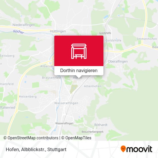 Hofen, Albblickstr. Karte