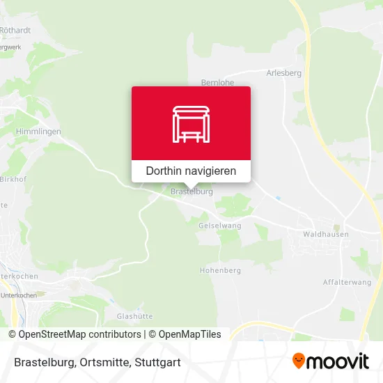 Brastelburg, Ortsmitte Karte