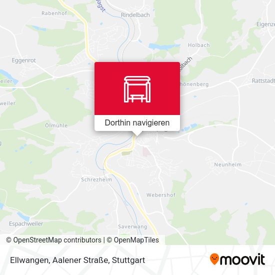 Ellwangen, Aalener Straße Karte