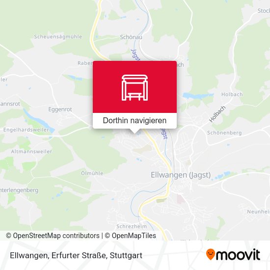 Ellwangen, Erfurter Straße Karte