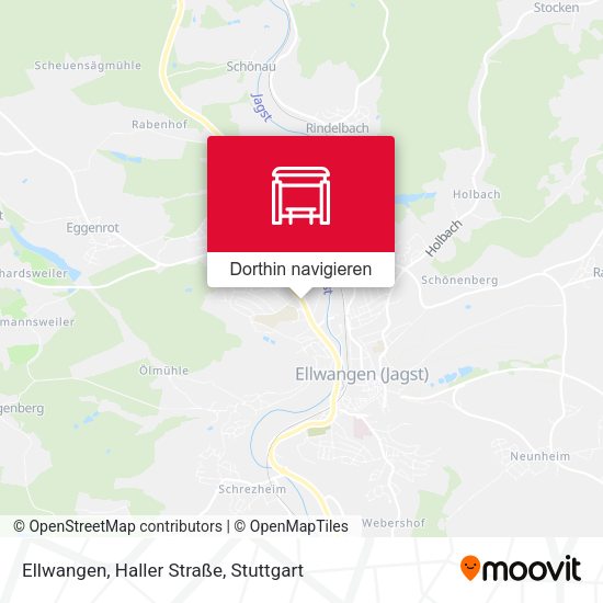 Ellwangen, Haller Straße Karte