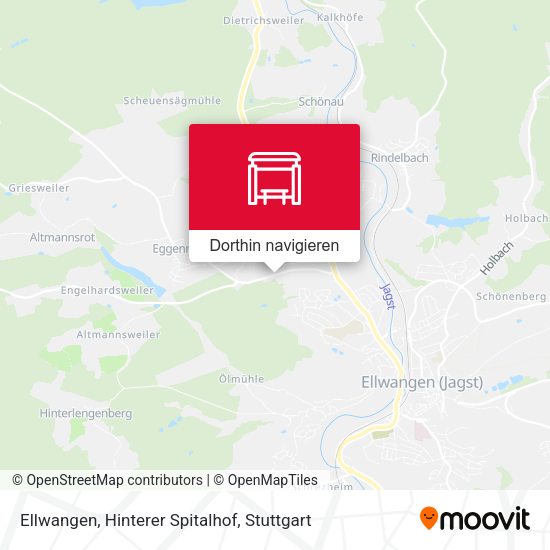 Ellwangen, Hinterer Spitalhof Karte