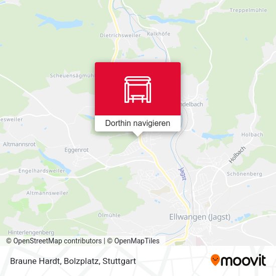 Braune Hardt, Bolzplatz Karte