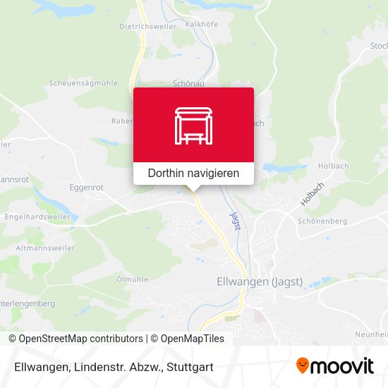 Ellwangen, Lindenstr. Abzw. Karte