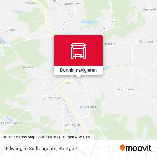 Ellwangen Südtangente Karte