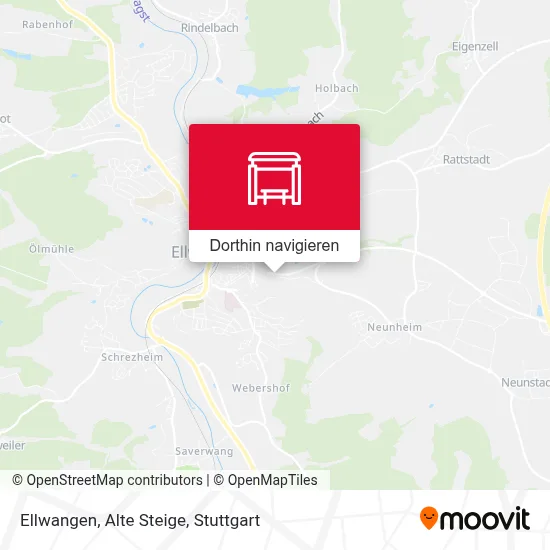 Ellwangen, Alte Steige Karte
