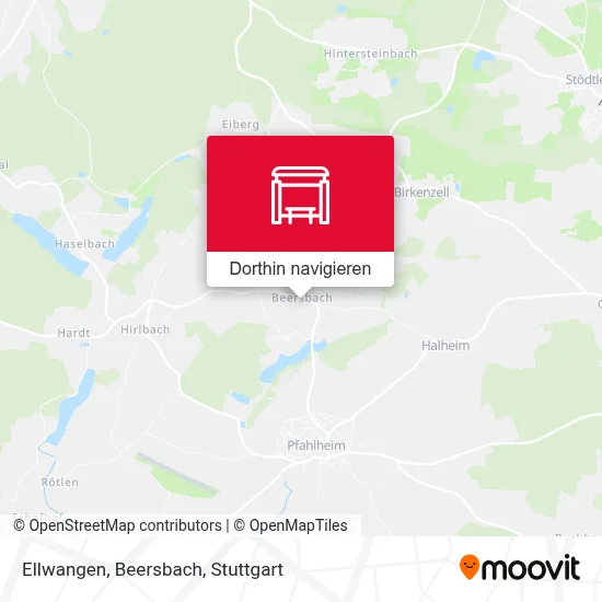 Ellwangen, Beersbach Karte