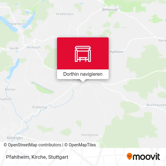 Pfahlheim, Kirche Karte